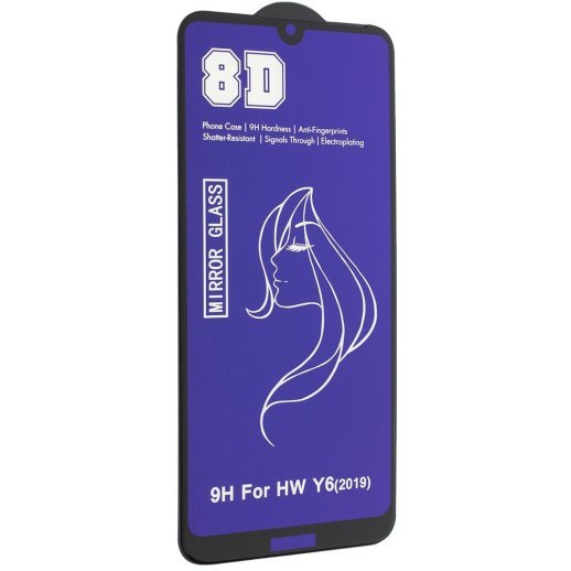 Захисне скло 8D MIRROR HUAWEI Y6 2019