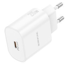 Мережевий зарядний пристрій BOROFONE BA82A TYPE-C PD 25W, білий