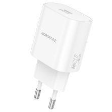 Мережевий зарядний пристрій BOROFONE BA82A TYPE-C PD 25W, білий