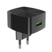 Мережевий зарядний пристрій HOCO C70A USB QC 3.0 3A ЧОРНИЙ