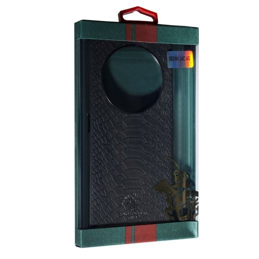 Накладка Santa Barbara Snake для Xiaomi Redmi 14C/Poco C75 Black