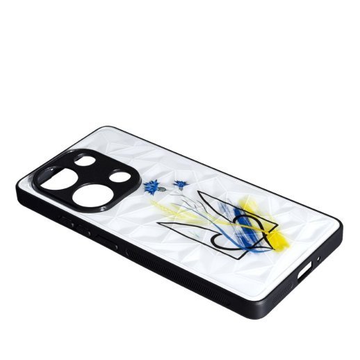 Накладка Prisma UA для Xiaomi Redmi Note 13 Pro (4G) /Poco M6 Pro (4G) Ukraine with flowers