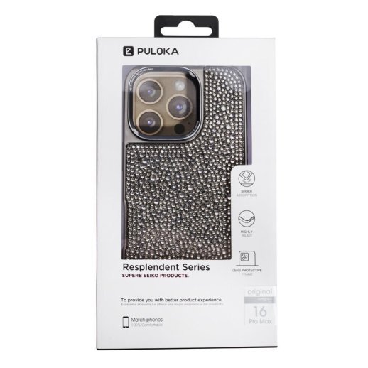 Накладка Puloka Diamonds для Apple iPhone 16 Pro Max Grey