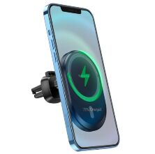 Автомобільний тримач BOROFONE BH201 magnetic 15W бездротова швидка зарядка - повітряна решітка