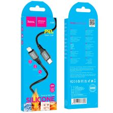USB-C кабель HOCO X86 Type-C - Lightning, 1 метр, чорний