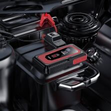 Пуско-зарядний пристрій для акумулятора HOCO QS3 3В1 з power bank на 10000mAh + ліхтарик, чорний
