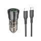 Автомобільний зарядний пристрій HOCO NZ12B PD 48W + QC3.0 Type-C + USB-A + кабель TYPE-C - LIGHTNING