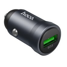 Автомобильное зарядное устройство HOCO Z62 18W USB QC3.0, серый