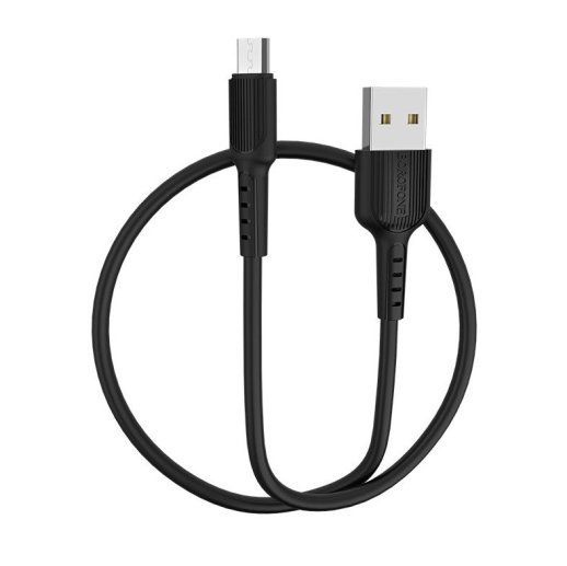 USB кабель BOROFONE BX16 Easy charging USB - micro USB ЧОРНИЙ