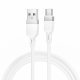 USB кабель HOCO X109 USB - Type-C SILICONE 3A, 1 метр, білий