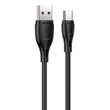 USB кабель HOCO X61 USB - Type-C Silicone 2.4A 1 метр, чорний