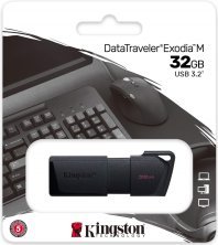USB флеш 32GB 3.2 KINGSTON DT EXODIA M BLACK