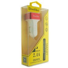 Автомобільний зарядний пристрій Doolike CCA-18 LCD display 3.1A ЧЕРВОНИЙ