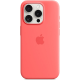 Silicone Case Original With MagSafe and Splash Apple iPhone 15 Pro  Guava