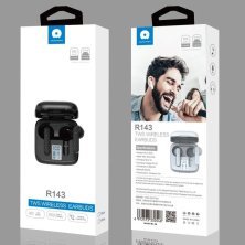 Бездротові навушники WUW R143 TWS Wireless earbuds чорний