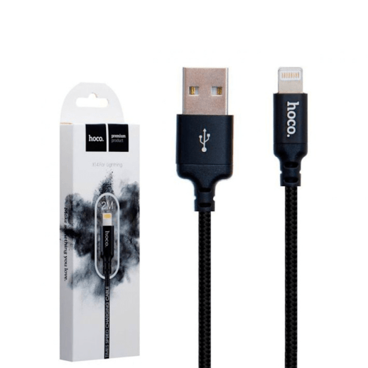 USB Cable Hoco X14 Times Lightning 2m Black
