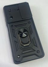 Armor Case With Curtain for Tecno Pova 5 Black