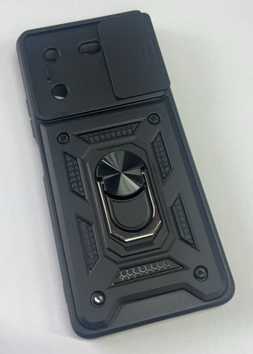 Armor Case With Curtain for Tecno Pova 5 Black