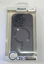 Case Carbone Shield Magsafe  for Apple Iphone 14 Pro Dark Blue