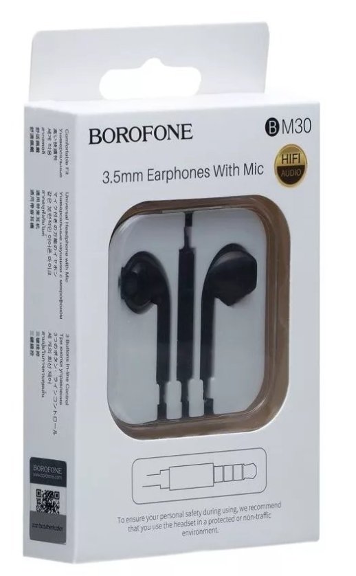 Дротові навушники BOROFONE BM30, чорний