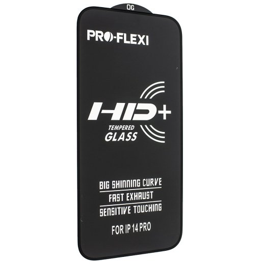 Захисне скло PRO-FLEXI HD+ APPLE iPhone 14 PRO | 15 | 16 ЧОРНИЙ