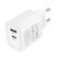 Мережевий зарядний пристрій BOROFONE BA83A TYPE-C PD 20W + USB QC3.0, білий