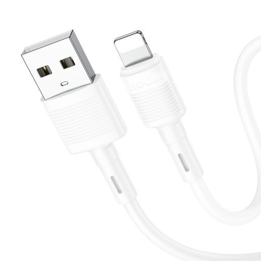 USB кабель HOCO X83 USB - Lightning 1 MЕТР, білий