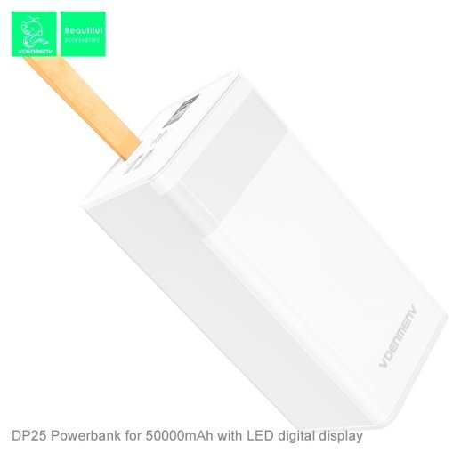 POWERBANK DENMEN DP25 50000mAh 2.1A + ЛАМПА