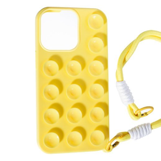 Накладка Selfie Case для Apple iPhone 14 Pro Max/ 15 Pro Max Yellow