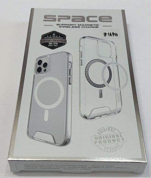 Силикон Space for Apple Iphone 14 Pro with Magsafe Прозорий