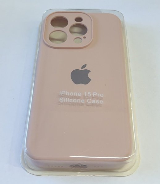 Чехол Silicone Case Copy Apple iPhone 15 Pro Square Pink Sand, 04