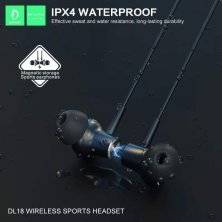 Бездротові навушники DENMEN DL18, чорний