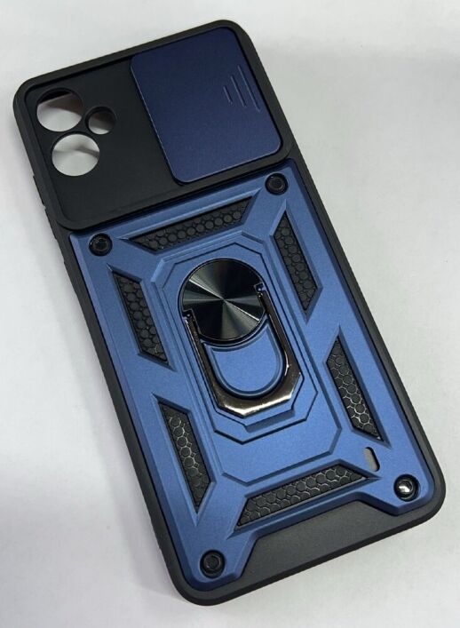 Armor Case With Curtain for Samsung A05 Dark Blue
