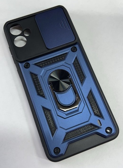 Armor Case With Curtain for Samsung A05 Dark Blue