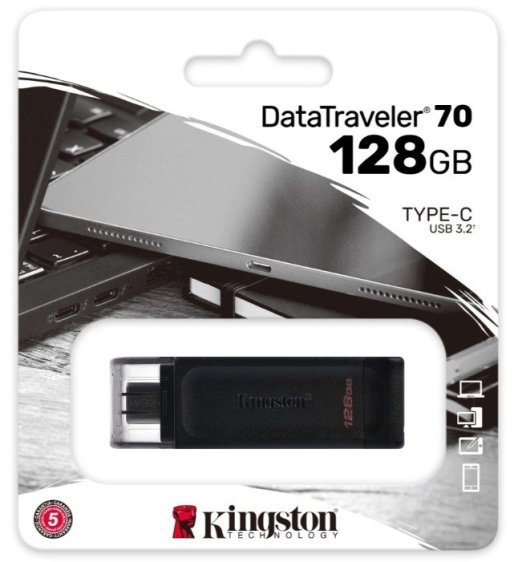 TYPE-C флеш 128GB 3.2 KINGSTON DT 70
