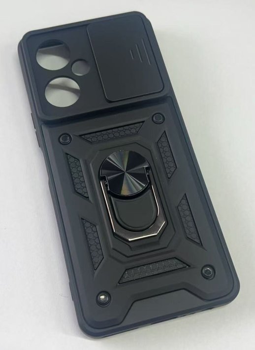 Armor Case With Curtain for Tecno Camon 19 Black