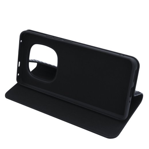 Книга Flip Cover Carbon для Xiaomi Redmi Note 14 Pro (5G) / Poco X7 Black