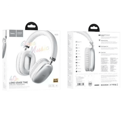 Блютуз Стерео Гарнітура Hoco W35 Стальной
