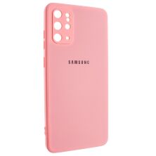 Задня накладка силіконова з закритою камерою для SAMSUNG G985 Galaxy S20 PLUS 6_PINK