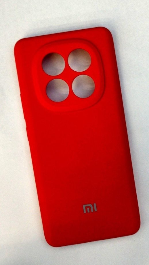 Чехол Silicone Case for Xiaomi Redmi Note 14 Pro +5G Red 1