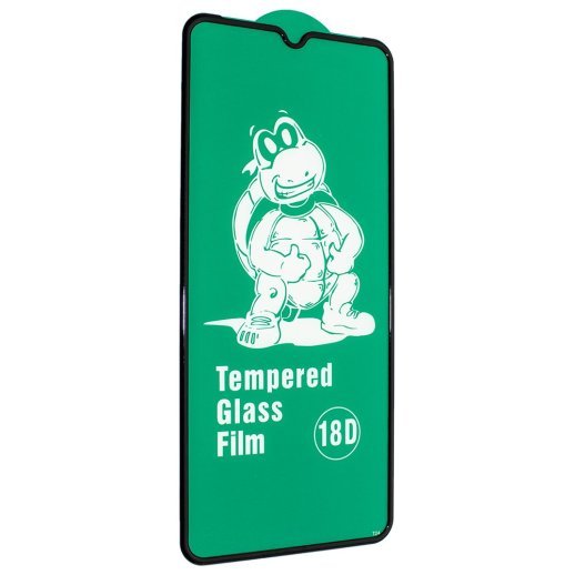 Захисне скло 18D із захисним бортом OPPO RENO3 ЧОРНИЙ