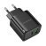 Мережевий зарядний пристрій BOROFONE BA83A TYPE-C PD 20W + USB QC3.0, чорний