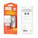 Мережевий зарядний пристрій HOCO C73A 2 USB 2.4A + КАБЕЛЬ USB - Type-C білий