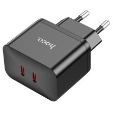 Мережевий зарядний пристрій HOCO N29 PD 35W 2 TYPE-C ЧОРНИЙ