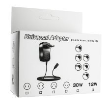 Мережевий зарядний пристрій універсальний з перем. SY8 30W 7 режимів + USB 5V 2.1A с 6 перехідниками