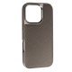Накладка Puloka Leather Inside Magsafe для Apple iPhone 16 Pro Titanium grey