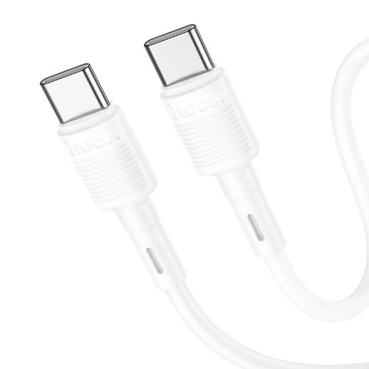 USB-C кабель HOCO X83 60W Type-C - Type-C 1 MЕТР, білий