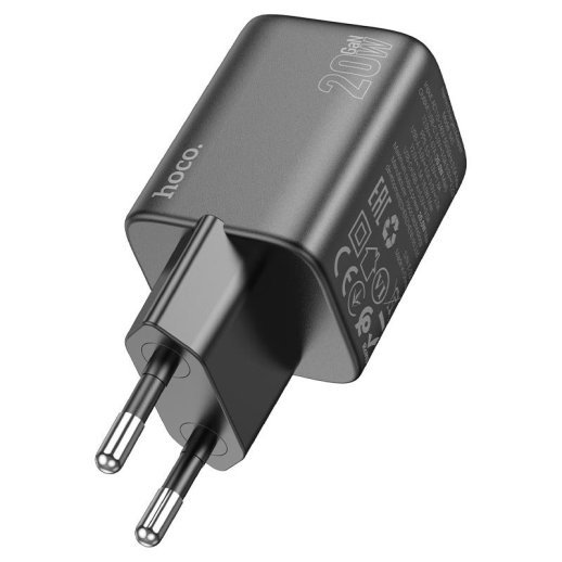 Мережевий зарядний пристрій HOCO N41 TYPE-C PD 20W + USB QC 3.0, чорний