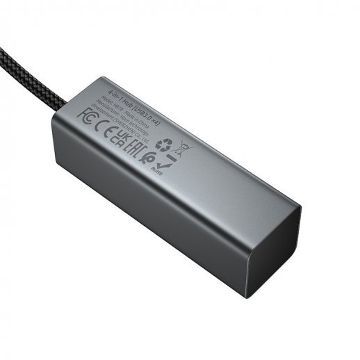 USB HUB HOCO HB1B 4in1 (USB to USB3.0*4), сірий