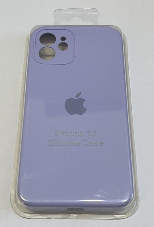 Чохол Silicone Case Copy Apple iPhone 12 Square Light Lilac, 15